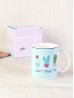 "Can't Touch This!" Cactus Print Mug With Gift Box (Set of 4) 350ml (12oz)